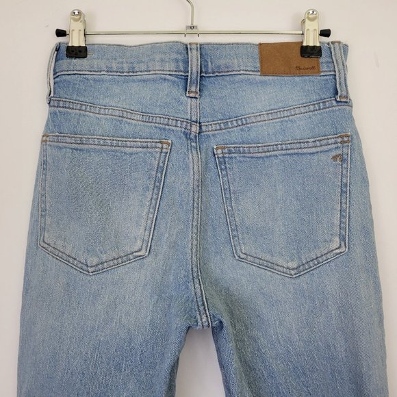 Madewell Perfect Vintage High Rise Crop Raw Hem Jean, Coney Destroyed - Picture 7 of 15